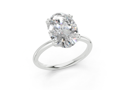 Nyssa Oval Diamond Engagement Ring