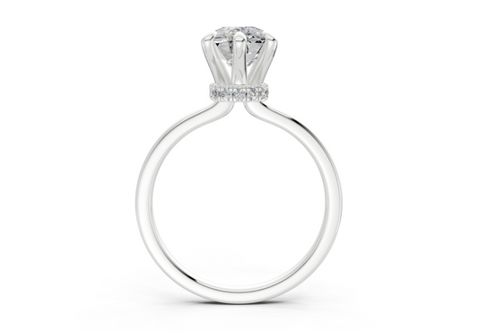 Ione Elongated Cushion Diamond Engagement Ring