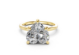 Elyse Heart Diamond Engagement Ring