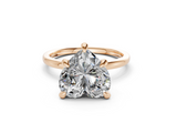 Elyse Heart Diamond Engagement Ring