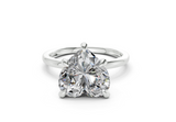 Elyse Heart Diamond Engagement Ring