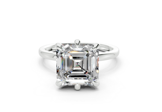 Ione Asscher Diamond Engagement Ring