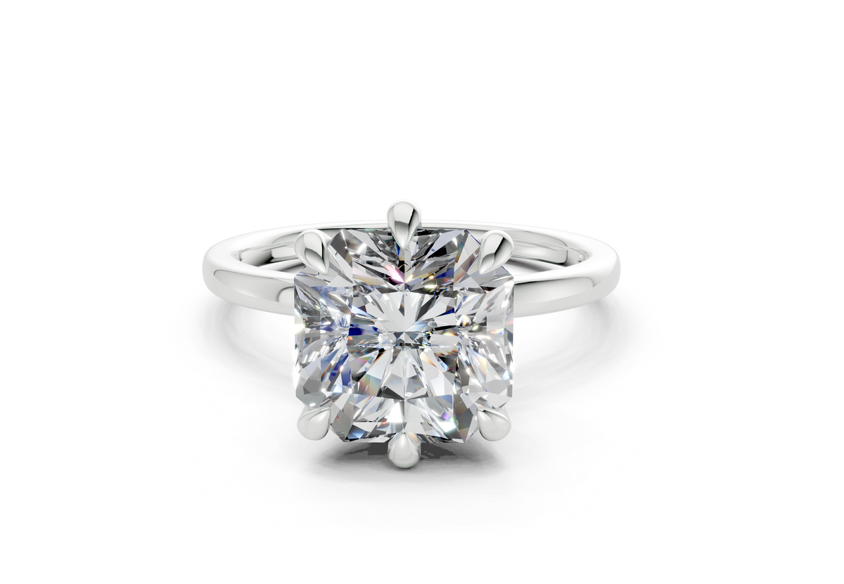 Ione Radiant Square Diamond Engagement Ring