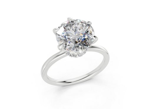 Ione Round Diamond Engagement Ring