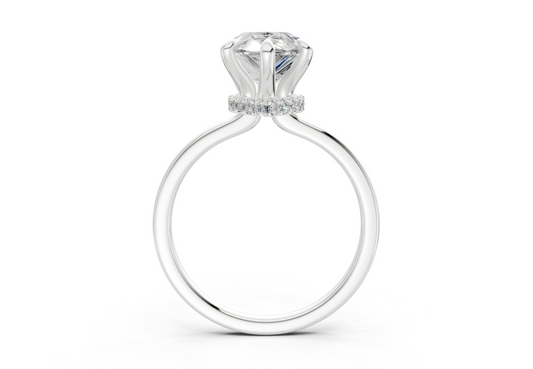 Ione Pear Diamond Engagement Ring