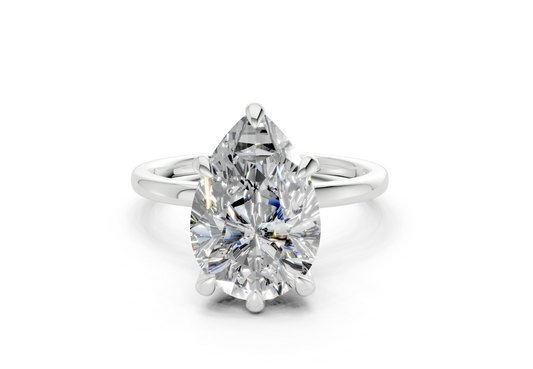 Ione Pear Diamond Engagement Ring