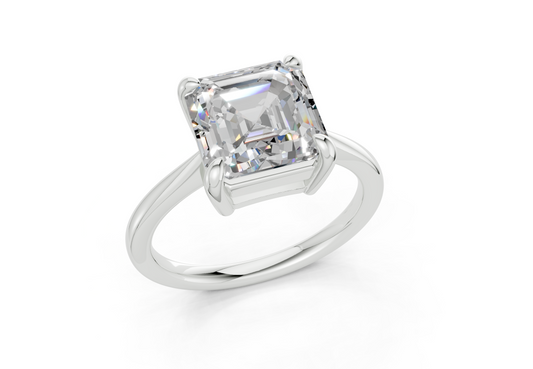 Alara Asscher Diamond Engagement Ring