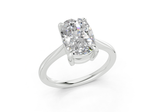 Alara Elongated Cushion Square Diamond Engagement Ring