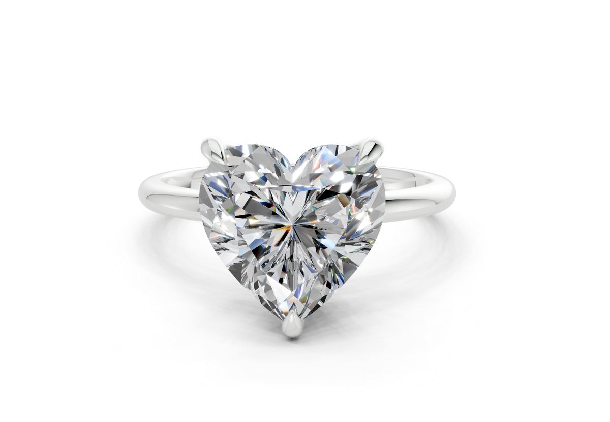 Oriel Heart Diamond Engagement Ring