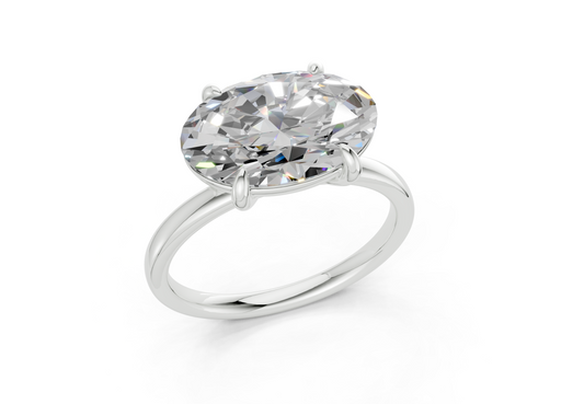 Odelle Oval Diamond Engagement Ring