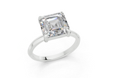 Elora Asscher Diamond Engagement Ring