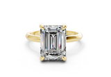 Arielle Emerald Diamond Engagement Ring