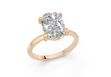 Arielle Elongated Cushion Diamond Engagement Ring