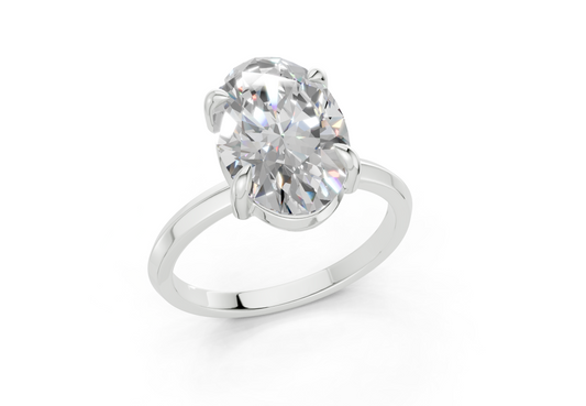 Elora Oval Diamond Engagement Ring