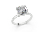 Arielle Cushion Square Diamond Engagement Ring