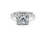 Aurea Cushion Square Diamond Engagement Ring