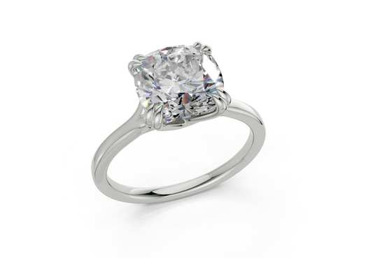 Aurea Cushion Square Diamond Engagement Ring