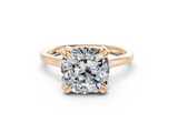 Aurea Cushion Square Diamond Engagement Ring