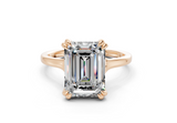 Aurea Emerald Diamond Engagement Ring