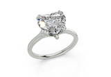 Jessa Heart Diamond Engagement Ring