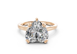 Jessa Heart Diamond Engagement Ring