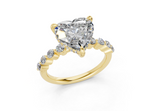 Damira Heart Diamond  Engagement Ring