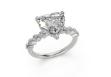 Damira Heart Diamond Engagement Ring