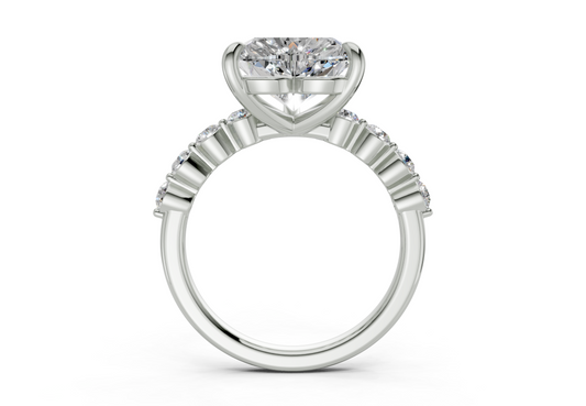 Damira Heart Diamond Engagement Ring