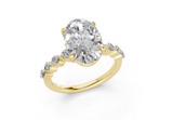 Damira Oval Diamond  Engagement Ring