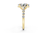 Damira Oval Diamond  Engagement Ring