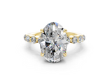 Damira Oval Diamond  Engagement Ring