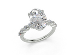 Damira Oval Diamond Engagement Ring