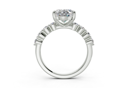 Damira Oval Diamond Engagement Ring