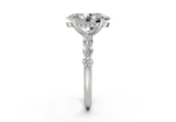 Damira Oval Diamond  Engagement Ring