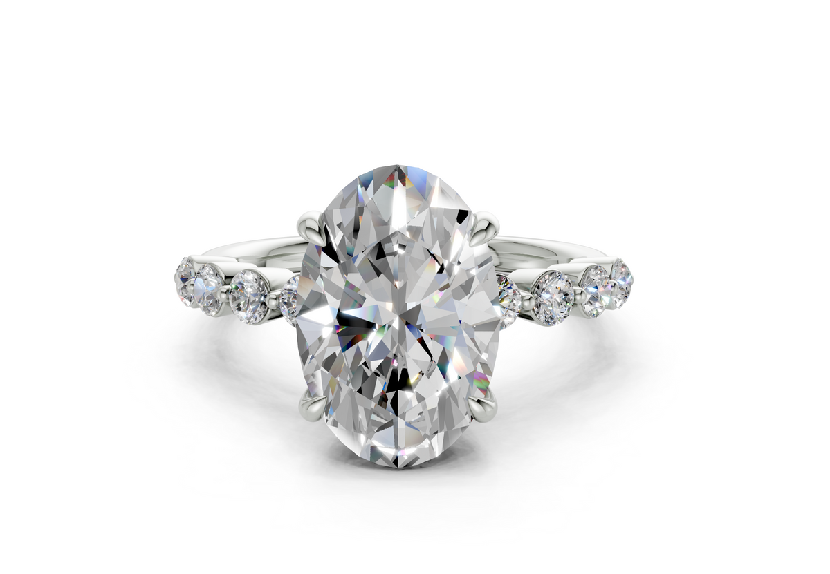 Damira Oval Diamond Engagement Ring