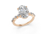 Damira Oval Diamond  Engagement Ring