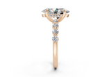 Damira Oval Diamond  Engagement Ring