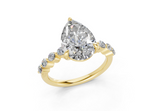 Damira Pear Diamond  Engagement Ring