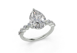 Damira Pear Diamond  Engagement Ring