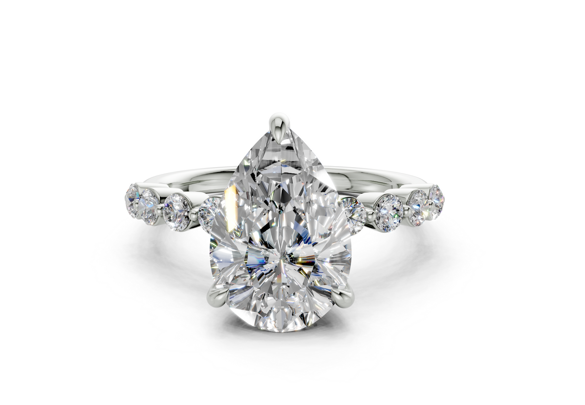 Damira Pear Diamond Engagement Ring