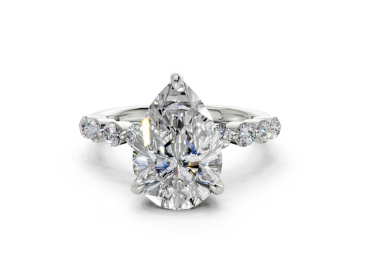 Damira Pear Diamond  Engagement Ring