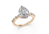 Damira Pear Diamond  Engagement Ring