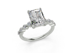 Damira Radiant Diamond Engagement Ring