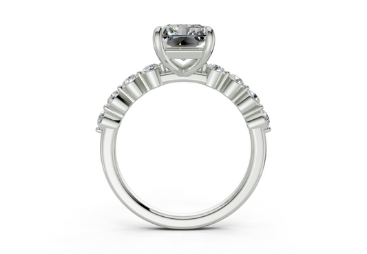 Damira Radiant Diamond Engagement Ring