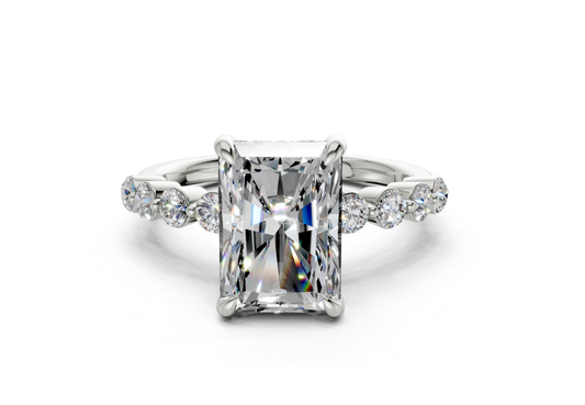 Damira Radiant Diamond Engagement Ring