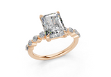 Damira Radiant Diamond Engagement Ring