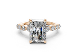 Damira Radiant Diamond Engagement Ring