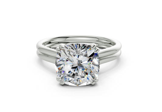 Clio Cushion Square Diamond Engagement Ring