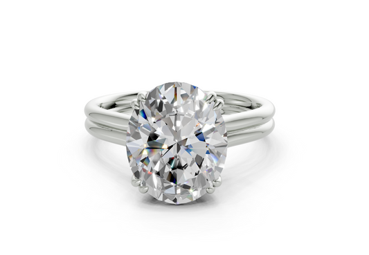 Clio Oval Diamond Engagement Ring