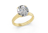 Clio Oval Diamond Engagement Ring